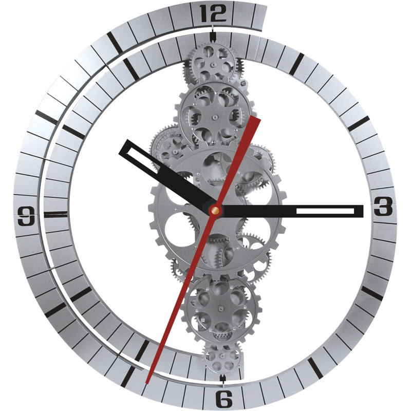 Oversized Bjoern 24" Moving Gear Wall Clock & Reviews AllModern